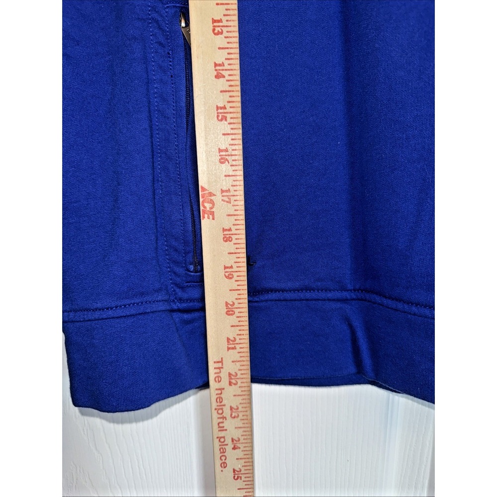 Ralph Lauren Royal Blue Crewneck Sweatshirt‎ - Women's Small Front Zip Pockets - Picture 6 of 7